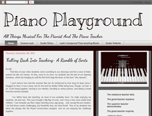 Tablet Screenshot of mypianoplayground.com